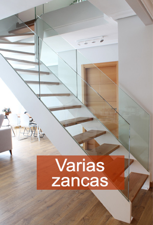 escaleras con zancas laterales en eibar especiales para interiores y con barandillas